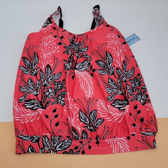 Yonique Two Piece Blouson Tankini Swimsuits for Women NWT size M - Picture 6 of 14